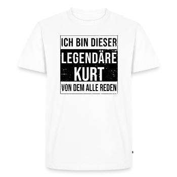 Je suis cette légende pour Kurt - T-shirt Premium bio Homme - blanc - Devant - Nico (187cm)