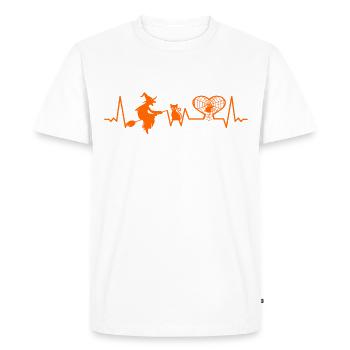 Halloween Mystique Gothique Sorcière Occulte - T-shirt Premium bio Homme - blanc - Devant - Nico (187cm)