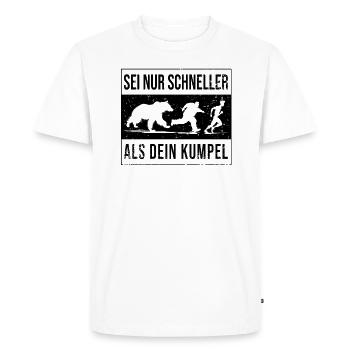 Bushcraft Photographes Nature Faune - T-shirt Premium bio Homme - blanc - Devant - Nico (187cm)