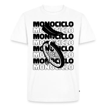 Einrad Einrad Einrad Monocycle Einrad - T-shirt Premium bio Homme - blanc - Devant - Nico (187cm)