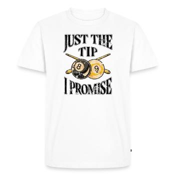 Pool Billiards Billiard Table Funny Sayings Snooker - Men's Premium Organic T-Shirt - white - Front - Nico (187cm)