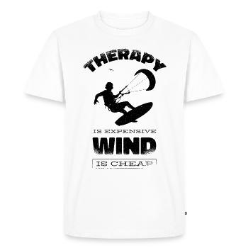 Kitesurf Kiteboards Kitesurfing Kite Surf Board - T-shirt Premium bio Homme - blanc - Devant - Nico (187cm)