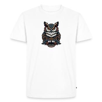 Éleveur d’oiseaux Ornithologue Ornithologue Ornithologue - T-shirt Premium bio Homme - blanc - Devant - Nico (187cm)