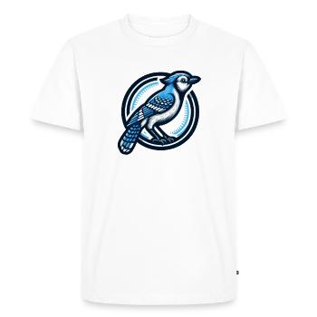Éleveur d’oiseaux Ornithologue Ornithologue Ornithologue - T-shirt Premium bio Homme - blanc - Devant - Nico (187cm)