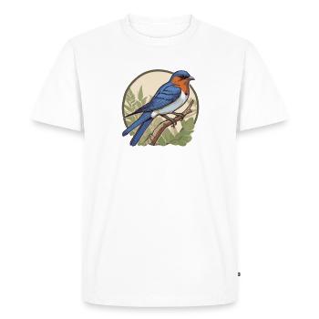 Éleveur d’oiseaux Ornithologue Ornithologue Ornithologue - T-shirt Premium bio Homme - blanc - Devant - Nico (187cm)
