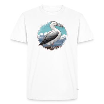 Éleveur d’oiseaux Ornithologue Ornithologue Ornithologue - T-shirt Premium bio Homme - blanc - Devant - Nico (187cm)