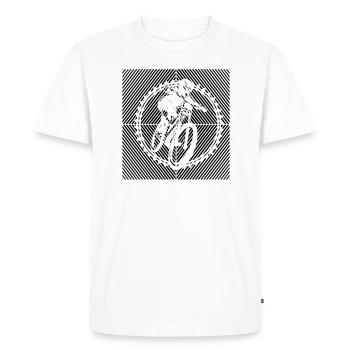 VTT VTT VTT BMX-BIKE VTT - T-shirt Premium bio Homme - blanc - Devant - Nico (187cm)