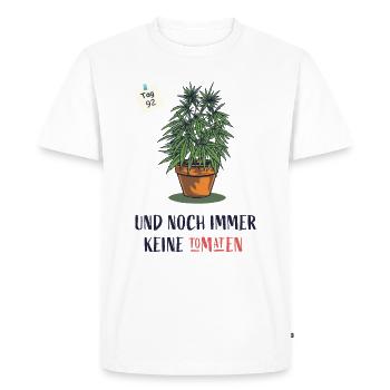 Cannabis - Men's Premium Organic T-Shirt - white - Front - Nico (187cm)
