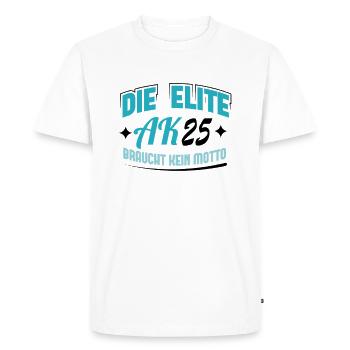 Promotion 2025 Diplôme d’études secondaires Matura - T-shirt Premium bio Homme - blanc - Devant - Nico (187cm)