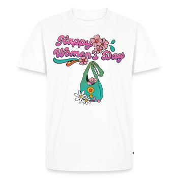 Women's Day March 8 Gifts happy Womens day - Men's Premium Organic T-Shirt - white - Front - Nico (187cm)