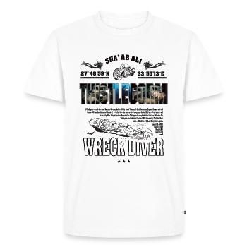 Wreck Thistlegorm Egypt Diving History - Men's Premium Organic T-Shirt - white - Front - Nico (187cm)