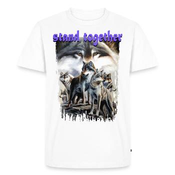 ensemble - T-shirt Premium bio Homme - blanc - Devant - Nico (187cm)