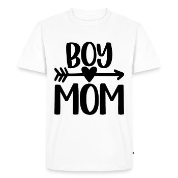 Garçon Maman - T-shirt Premium bio Homme - blanc - Devant - Nico (187cm)