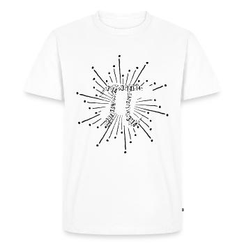 Pi Day Symbol Graphic Pi 3.14 Nombre Math Lover - T-shirt Premium bio Homme - blanc - Devant - Nico (187cm)