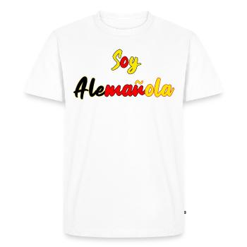 German-Spanish Spanish Spanish Gift - Men's Premium Organic T-Shirt - white - Front - Nico (187cm)