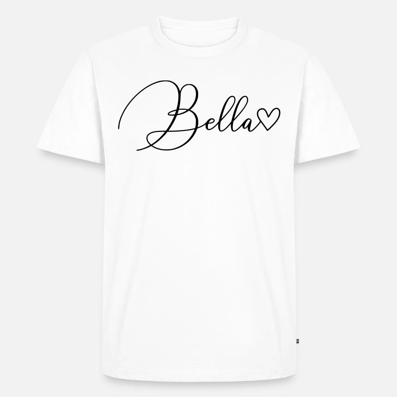 Bella Name Vorname Mädchen - Männer Premium Bio T-Shirt - Weiß
