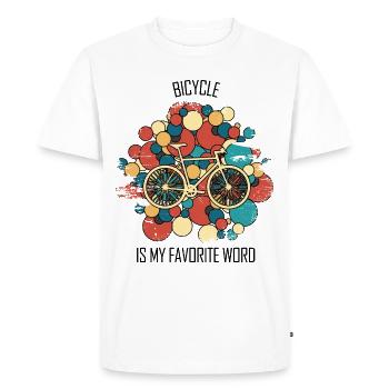 Réparation de vélos Mécanicien de vélos Mécanicien de vélos - T-shirt Premium bio Homme - blanc - Devant - Nico (187cm)