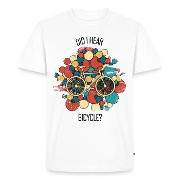 Réparation de vélos Mécanicien de vélos Mécanicien de vélos - T-shirt Premium bio Homme - blanc - Devant - Nico (187cm)