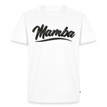 mamba noir - T-shirt Premium bio Homme - blanc - Devant - Nico (187cm)
