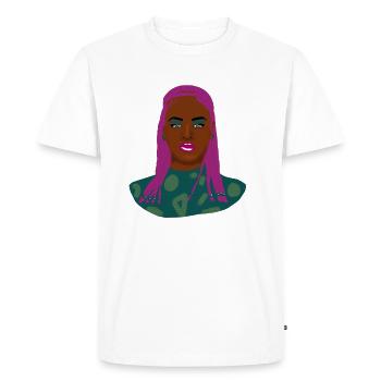 African beauty - T-shirt Premium bio Homme - blanc - Devant - Nico (187cm)