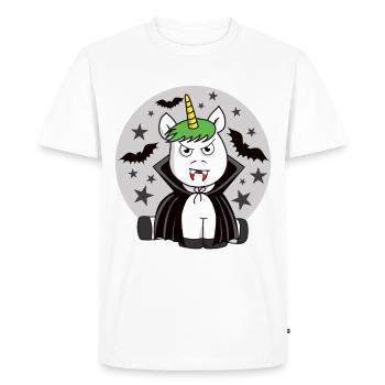 Licorne de vampire - T-shirt Premium bio Homme - blanc - Devant - Nico (187cm)
