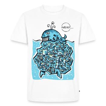 BaleineBerg by .Némo - T-shirt Premium bio Homme - blanc - Devant - Nico (187cm)