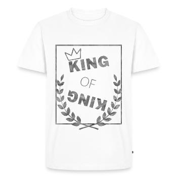 King of King - T-shirt Premium bio Homme - blanc - Devant - Nico (187cm)