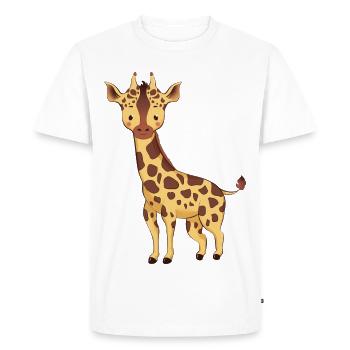 Girafe - T-shirt Premium bio Homme - blanc - Devant - Nico (187cm)