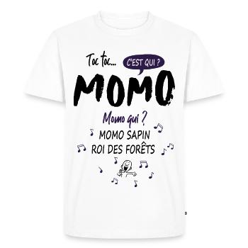 Momo Mohamed Mohammed Name Birthday Gift - Men's Premium Organic T-Shirt - white - Front - Nico (187cm)