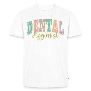 Hygiéniste dentaire Palette de couleurs Hygiéniste dentaire - T-shirt Premium bio Homme - blanc - Devant - Nico (187cm)