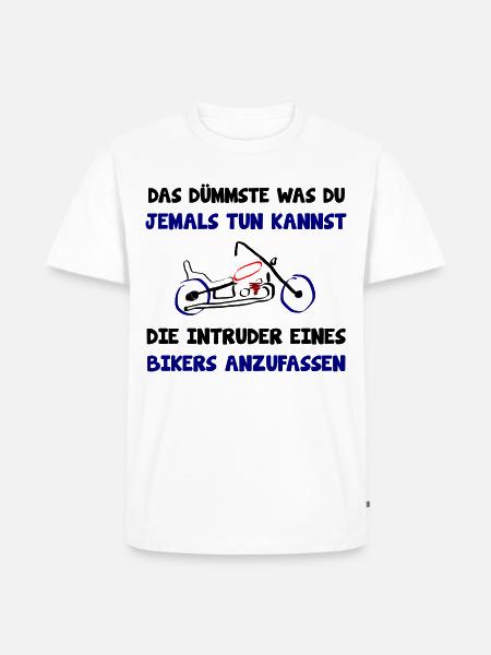 Intruder Sprüche - Männer Premium Bio T-Shirt - Weiß