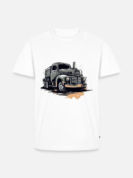 Roadrider truck - Men's Premium Organic T-Shirt - white