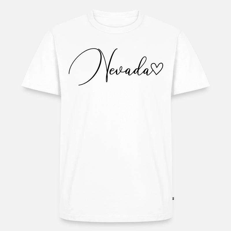 Nevada Scripture - Men's Premium Organic T-Shirt - white