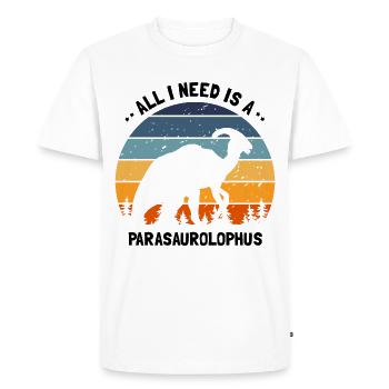 Dinosaur Motif for Paleontologists - Men's Premium Organic T-Shirt - white - Front - Nico (187cm)