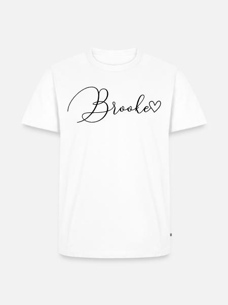 Brooke - Men's Premium Organic T-Shirt - white