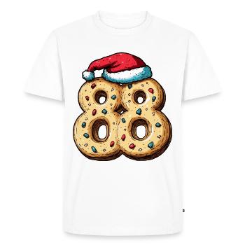 88 Number Christmas - Men's Premium Organic T-Shirt - white - Front - Nico (187cm)