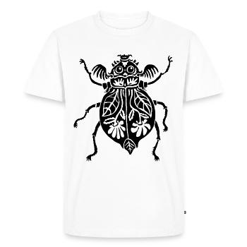 Coléoptères des fleurs - T-shirt Premium bio Homme - blanc - Devant - Nico (187cm)