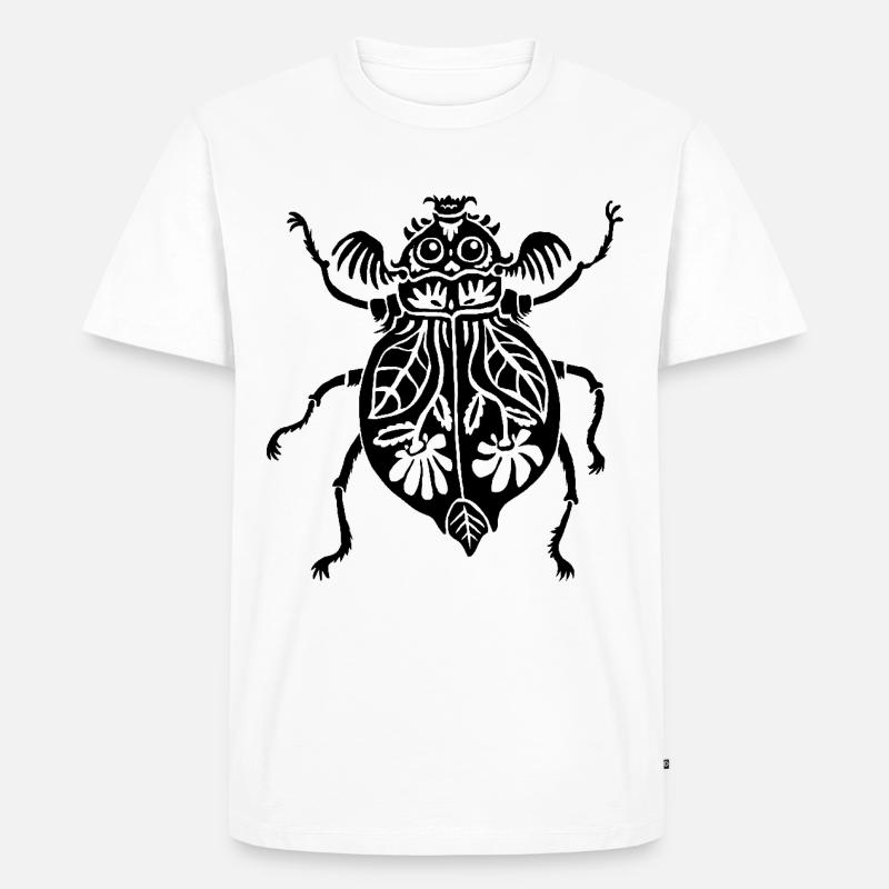 Blumenkäfer - Männer Premium Bio T-Shirt - Weiß