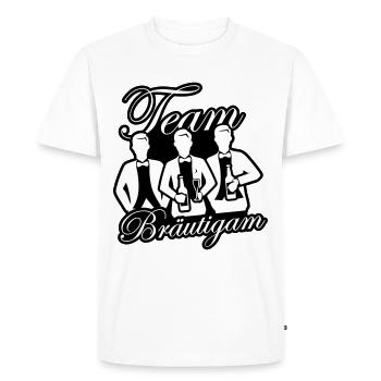 Équipe du marié de mariage - T-shirt Premium bio Homme - blanc - Devant - Nico (187cm)