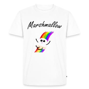 Guimauve Marshmallows Sweet Candy Enfants - T-shirt Premium bio Homme - blanc - Devant - Nico (187cm)