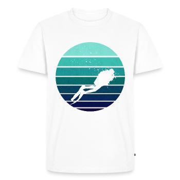 Diving diver sea diver divas - Men's Premium Organic T-Shirt - white - Front - Nico (187cm)
