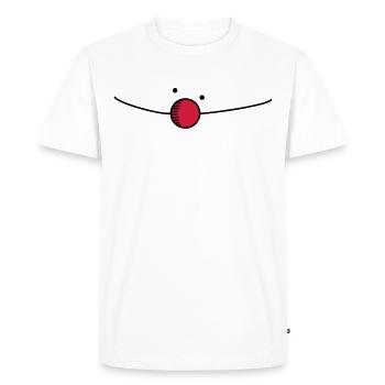 clown - Men's Premium Organic T-Shirt - white - Front - Nico (187cm)
