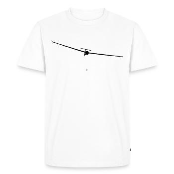 Planeur planeur pilote de planeur volant - T-shirt Premium bio Homme - blanc - Devant - Nico (187cm)