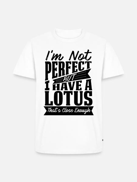 PERFEKT MIT LOTUS CAR - Männer Premium Bio T-Shirt - Weiß