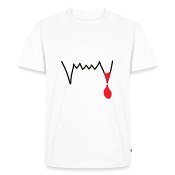 Vampire vampire - T-shirt Premium bio Homme - blanc - Devant - Nico (187cm)
