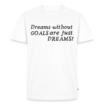 NRNF Motivational Quote - Men's Premium Organic T-Shirt - white - Front - Nico (187cm)