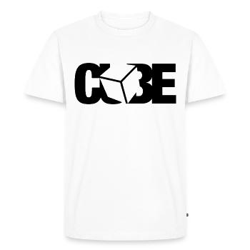 CUBE IN CUBE. Cubing-Cube-Cuber-Speedcubing - T-shirt Premium bio Homme - blanc - Devant - Nico (187cm)