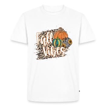 Fall Vibes - Men's Premium Organic T-Shirt - white - Front - Nico (187cm)