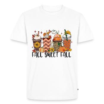 Fall Sweet Fall - Men's Premium Organic T-Shirt - white - Front - Nico (187cm)