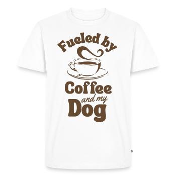 Amateur de café pour chiens - T-shirt Premium bio Homme - blanc - Devant - Nico (187cm)